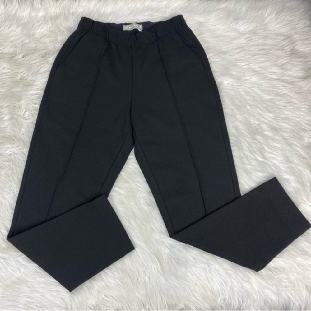 Everlane Women's The Dream Pant Black‎ High Rise Pintuck Knit Trousers XS New